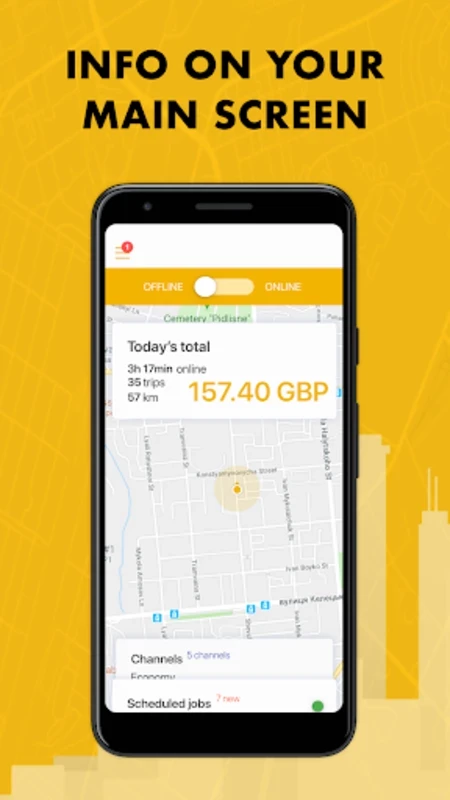 TaxiF Driver — skærmbillede 2